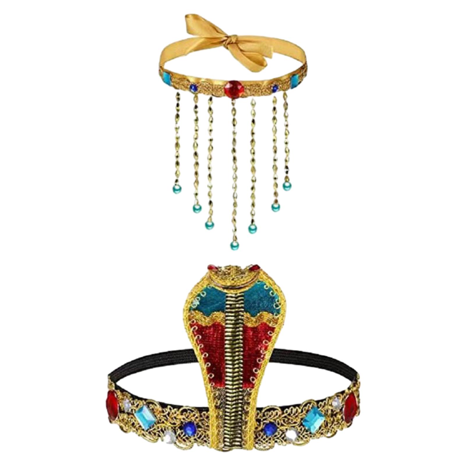 Women Accessories In Egypt - 2-delige Egyptische kostuumaccessoires Egypte koningin hoofdtooi