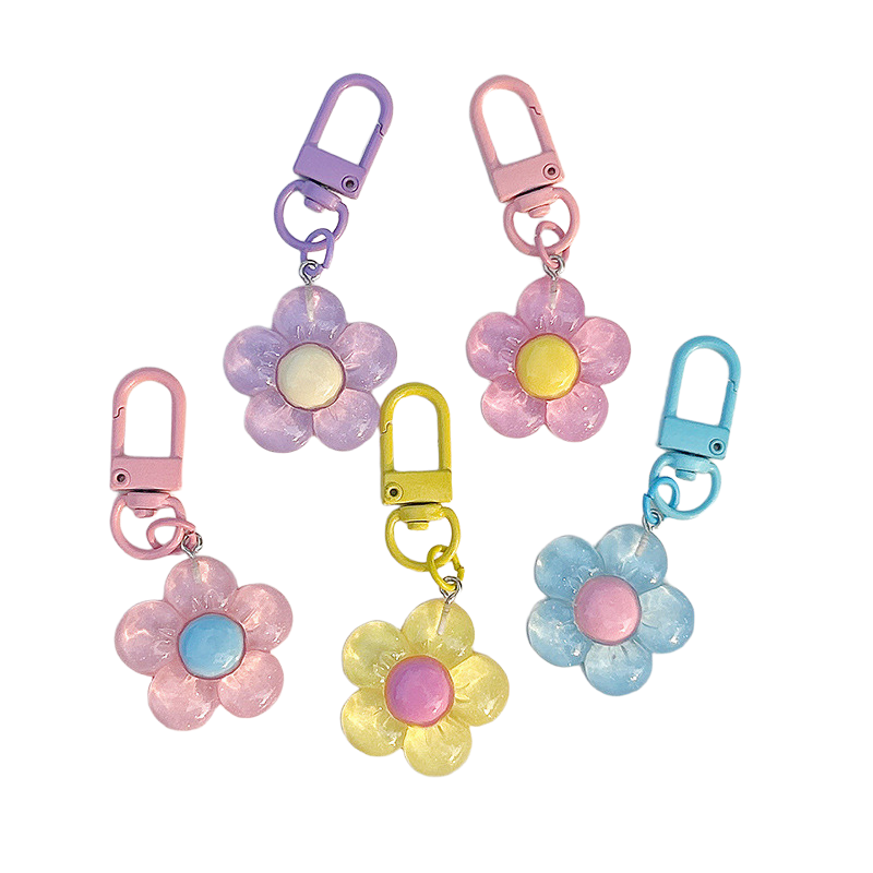 Women'S Accessories Purse - Leuke bloem sleutelhangers voor vrouwen, transparante