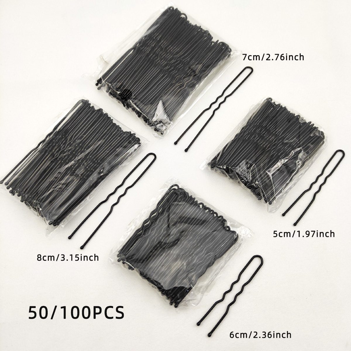 Hair Fork Stick - 50/100 PCS Vrouwen 5/6/7/8 cm Haar