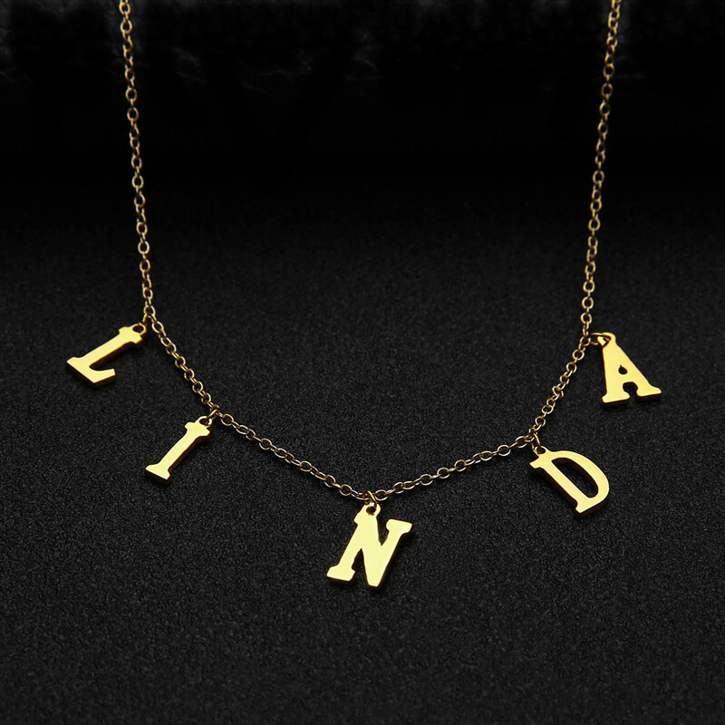 Women Accessories Name In English - Amxiu Gepersonaliseerde 925 Sterling Zilveren Ketting