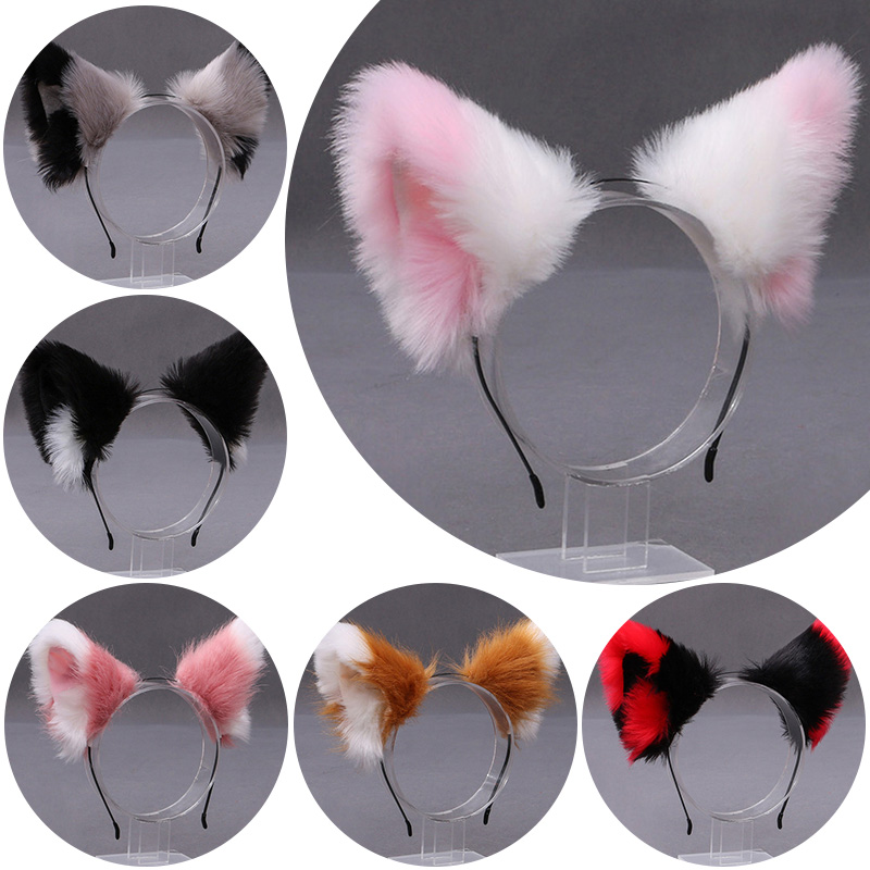 Women Accessories On Sale - Pluizige Vos Kat Oor Pluche Hoofdband