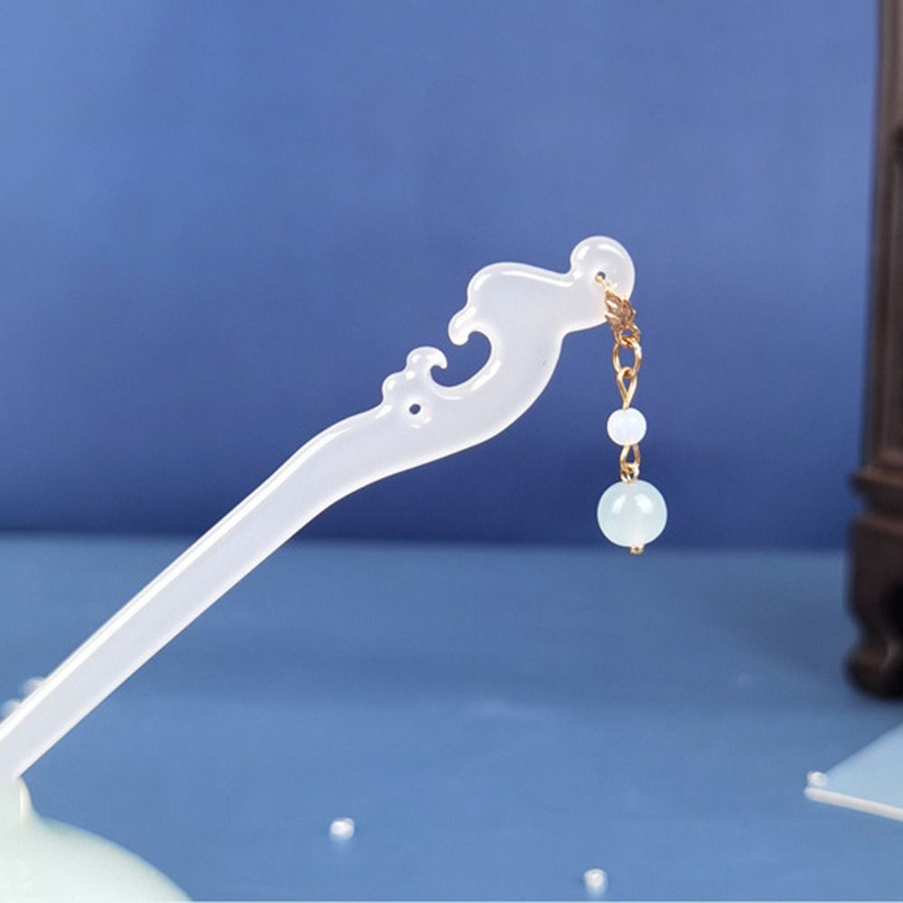 Hair Fork Stick - Acetaten Haarspelden met Vlechtjes Kwastje Koreaanse