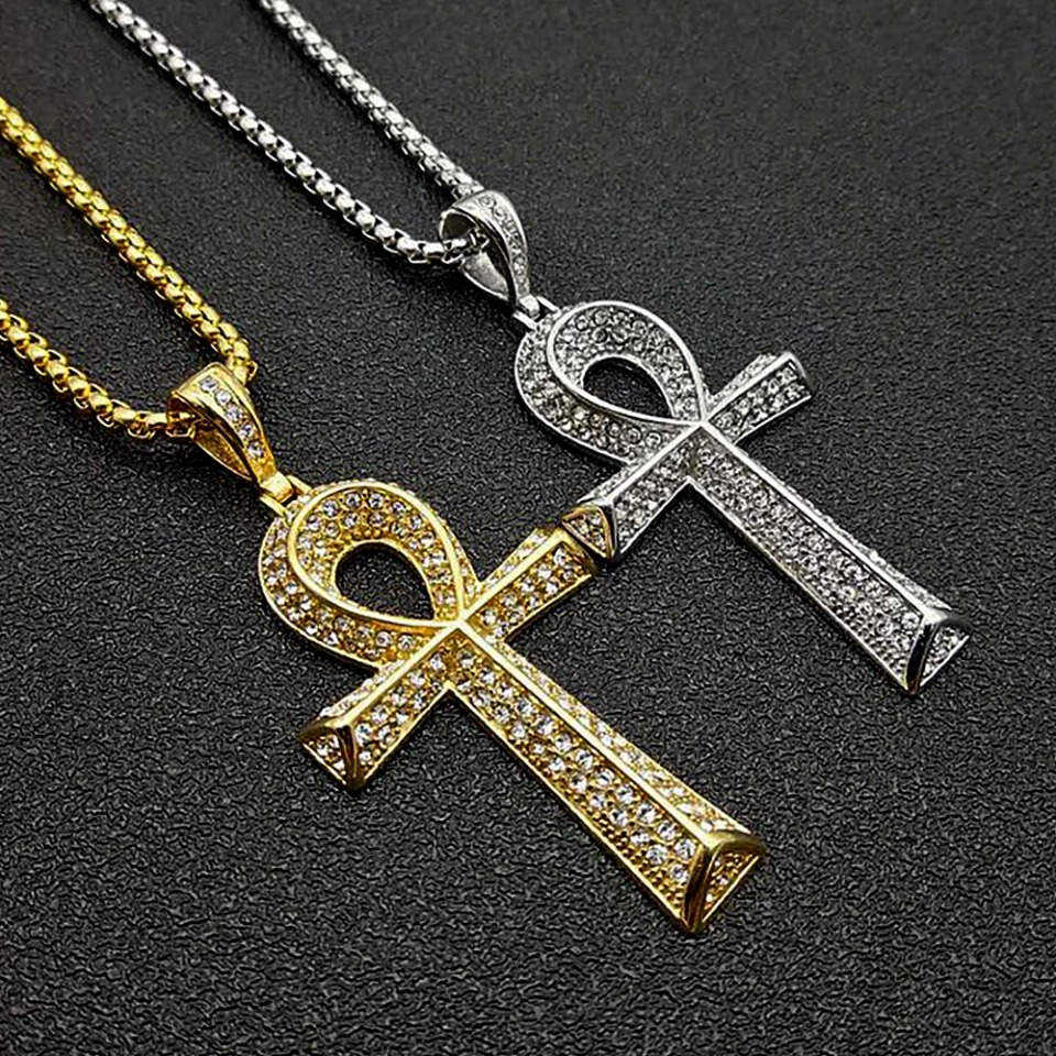 Women Accessories In Egypt - Gothic Vintage Rvs Ankh Kruis Hanger
