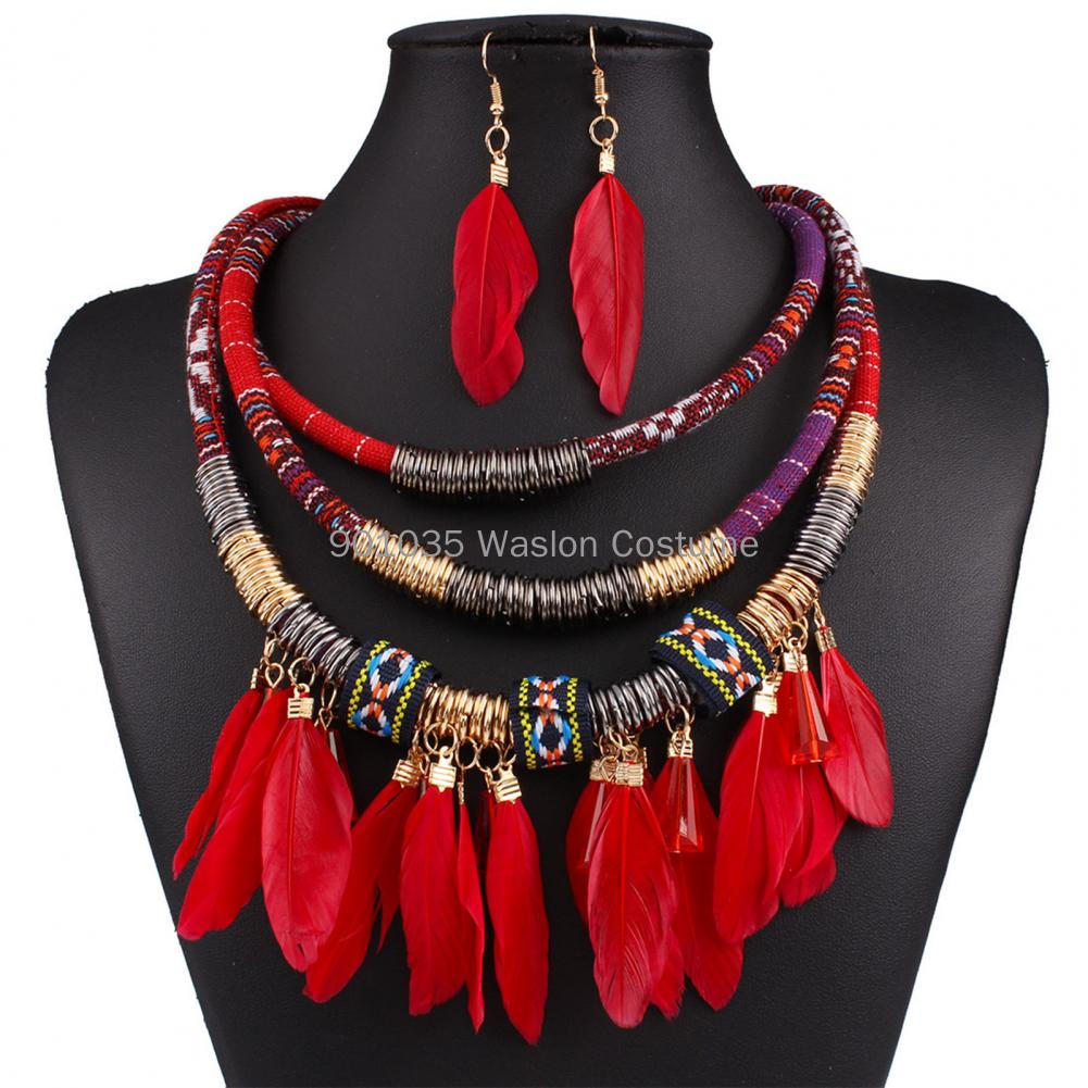Women Accessories In Egypt - 2 Stks/set Egypte Veer Kwast Ketting