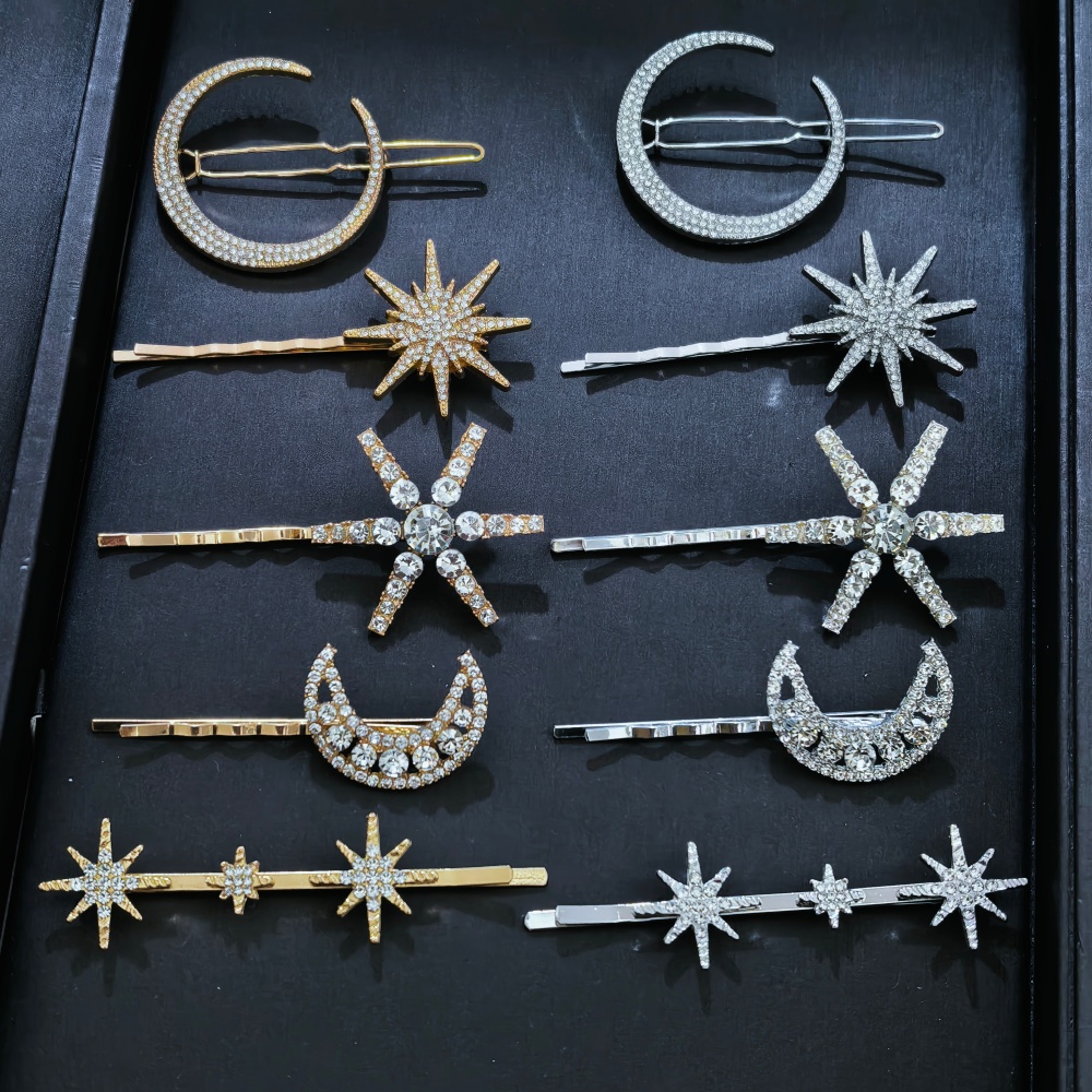 Women Accessories On Sale - 3/4-delige set Kristallen Ster Haarspelden voor