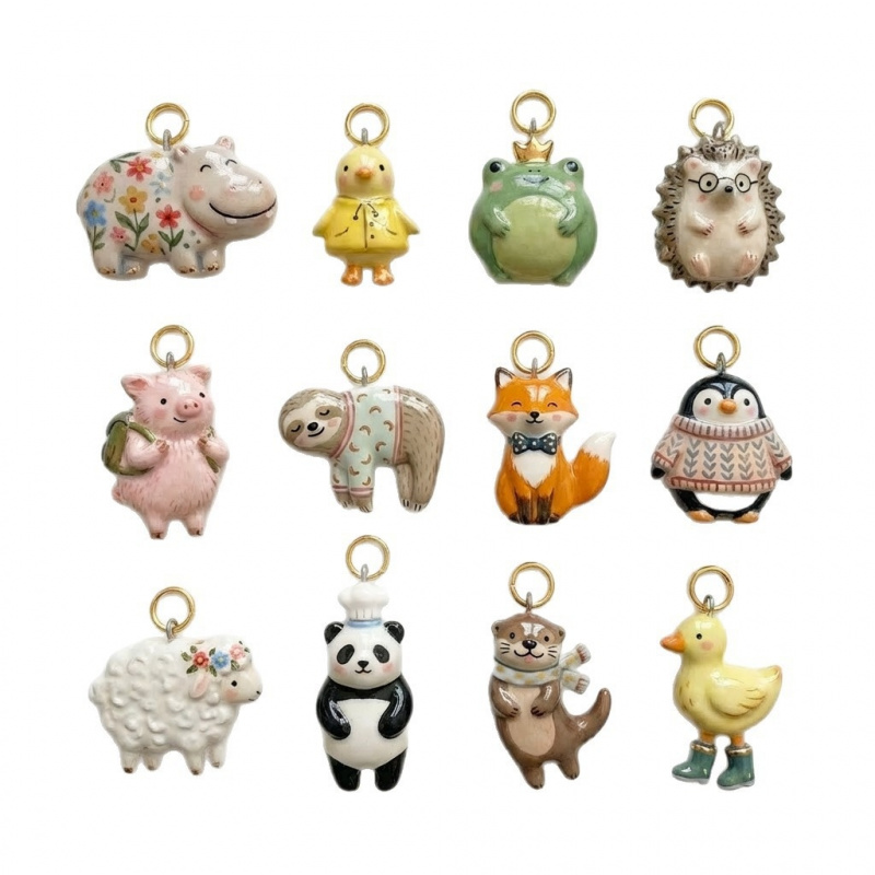 Women Accessories Bracelet - Schattige dierenhanger nijlpaard kikker egel vos