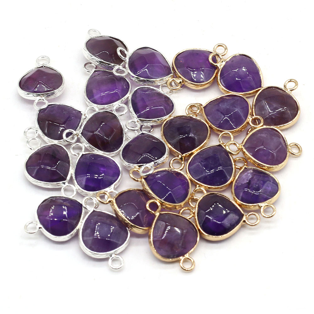 Women Accessories Bracelet - 2 stuks Natuursteen Connectors Vet Waterdruppel