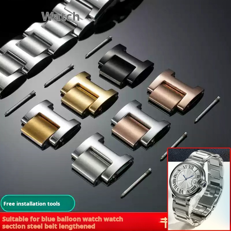 Women'S Accessories Cartier - Voor Cartier blauwe ballonband Verleng roestvrijstalen