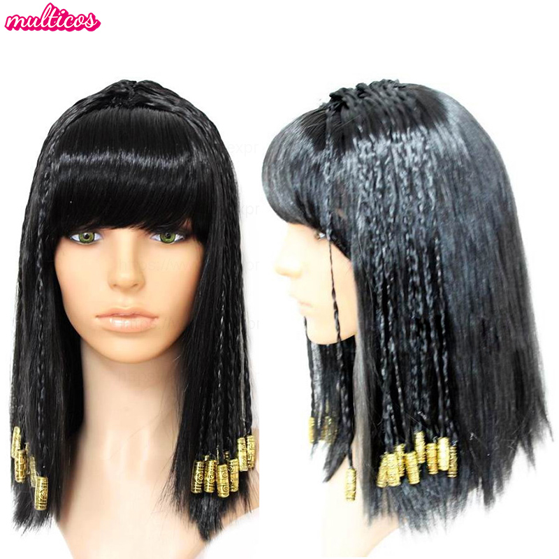 Women Accessories In Egypt - Cleopatra Pruik Vrouw Egypte Koningin Zwart
