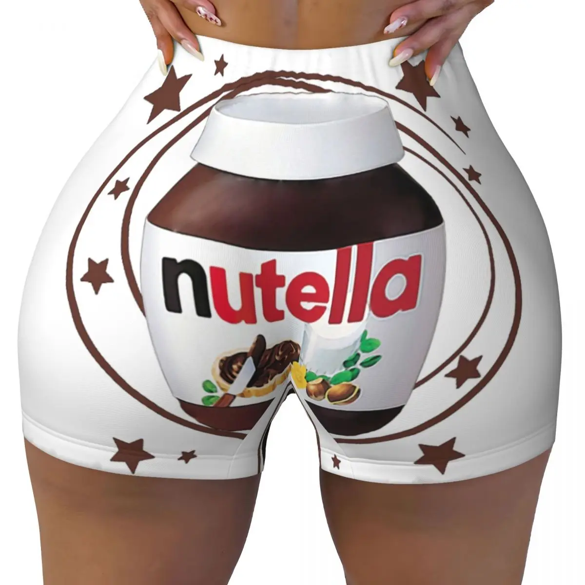 Women'S Volleyball Accessories - Aangepaste Nutella Swirls Gym Volleybal Biker