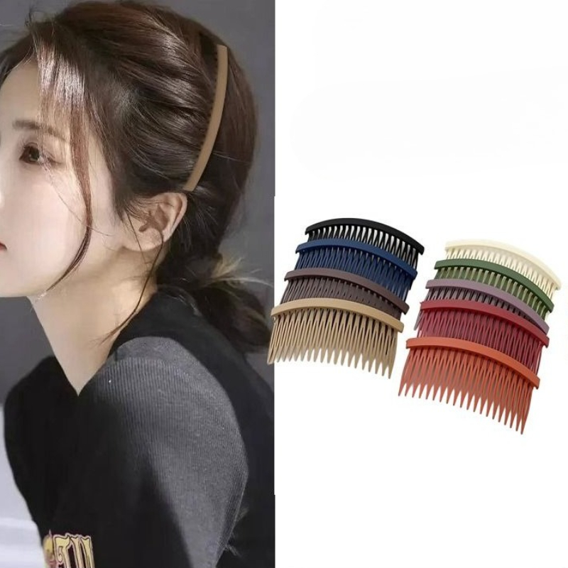 Women Accessories Wholesale China - Solod Kleur Plastic Side Hair Twist