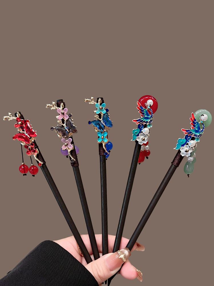 Women Accessories Shop Design - 1pc prachtige mode levendige Chinese haarstokken
