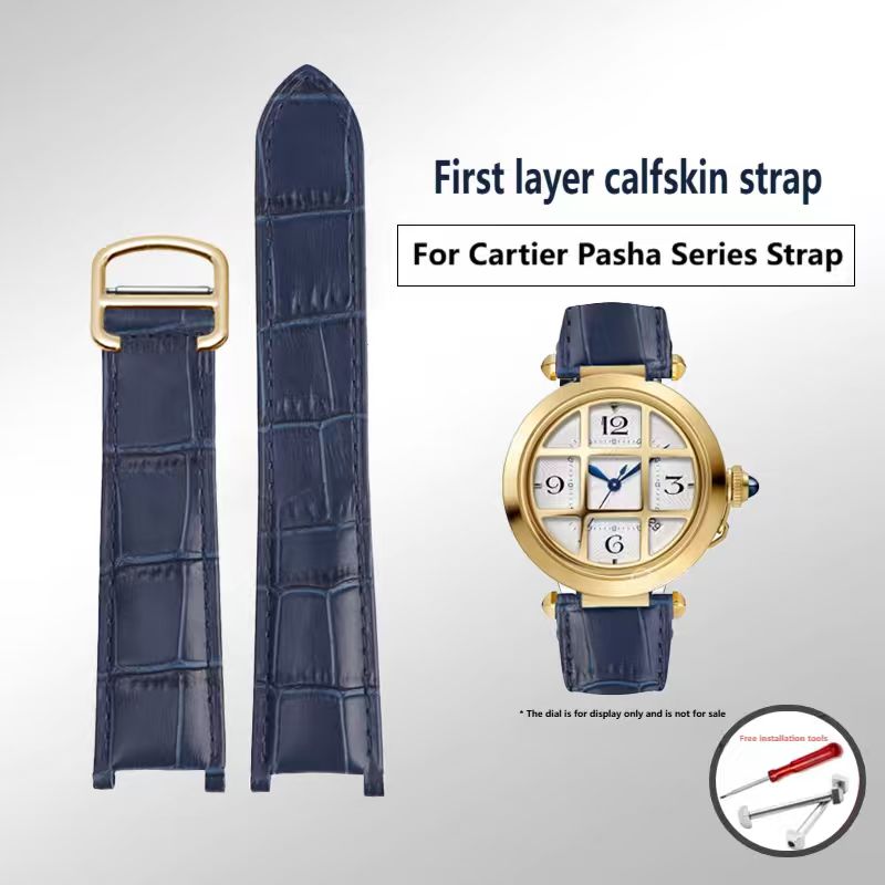 Women'S Accessories Cartier - Voor Cartier PASHA lederen horlogeband Polsband