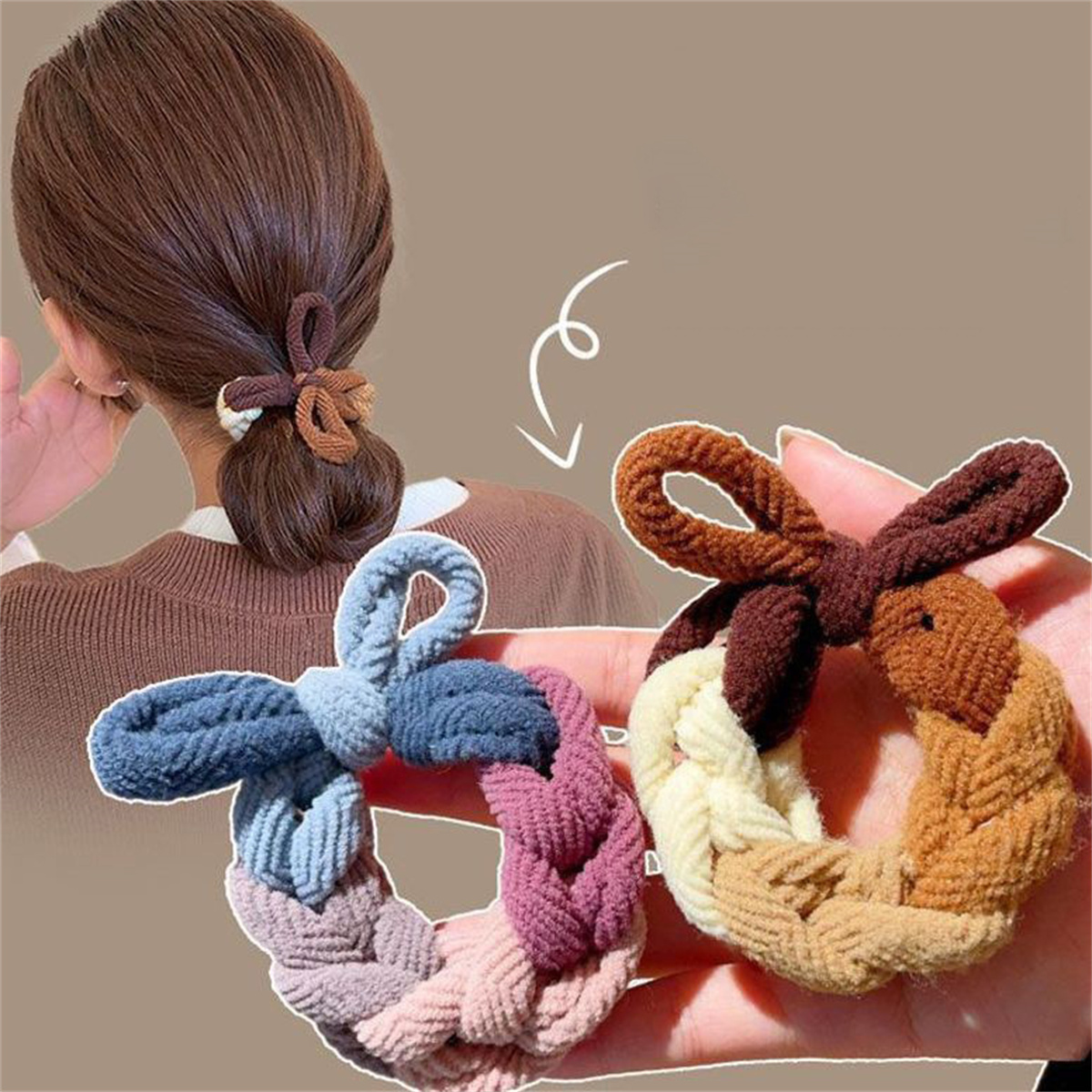 Women Accessories Shop Design - Kleurrijke Handgeweven Haar Touw Voor Vrouwen