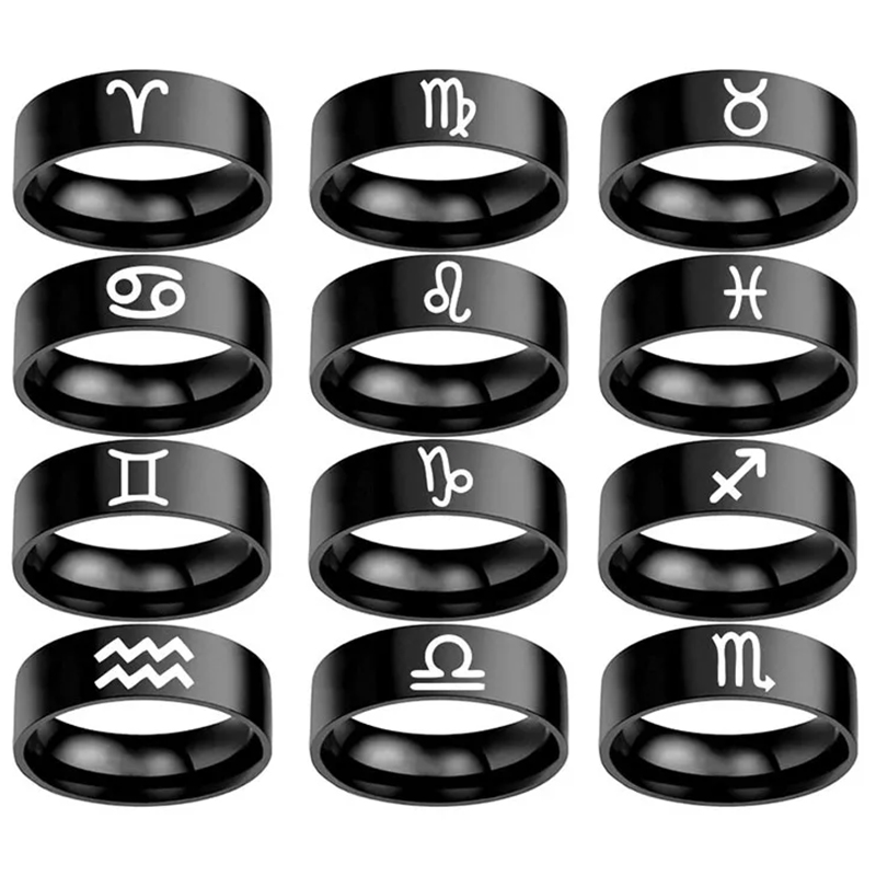 12 sterrenbeeld ringen roestvr - Women Accessories Name In English recensie en prijs
