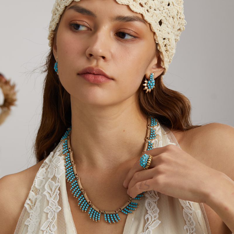 Boheemse sieraden Vintage blau - Women'S Accessories Trends 2026 recensie en prijs