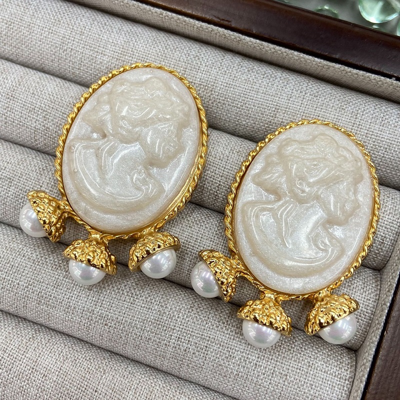 Witte reliëf sculptuur parel o - Women'S Accessories Jewelry Sale recensie en prijs