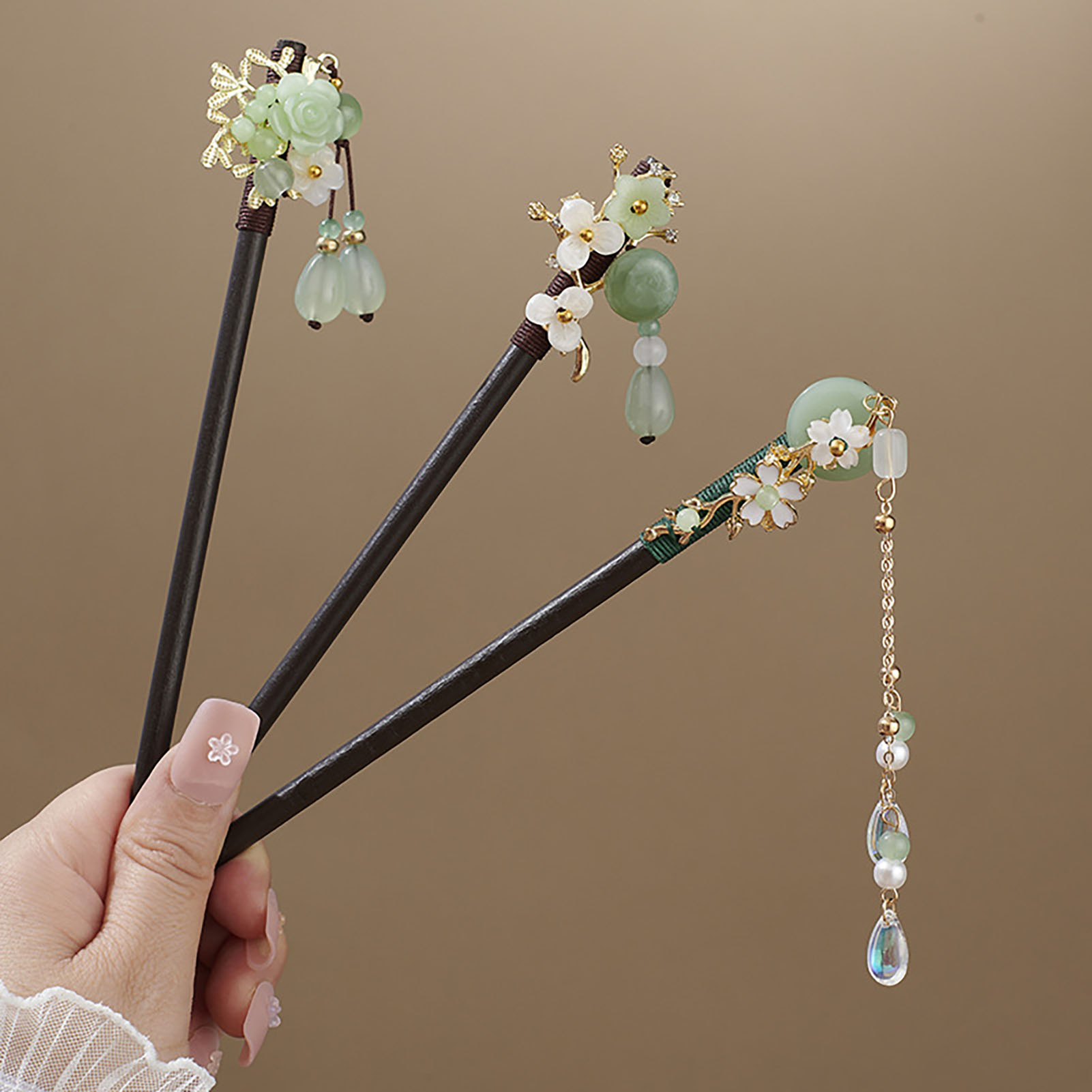 Chinese stijl bloem kwastje ha - Women Accessories On Sale recensie en prijs