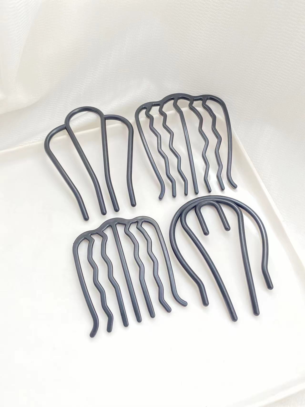 4 stuks zwarte haarkammen met  - Women Accessories Shop Design recensie en prijs