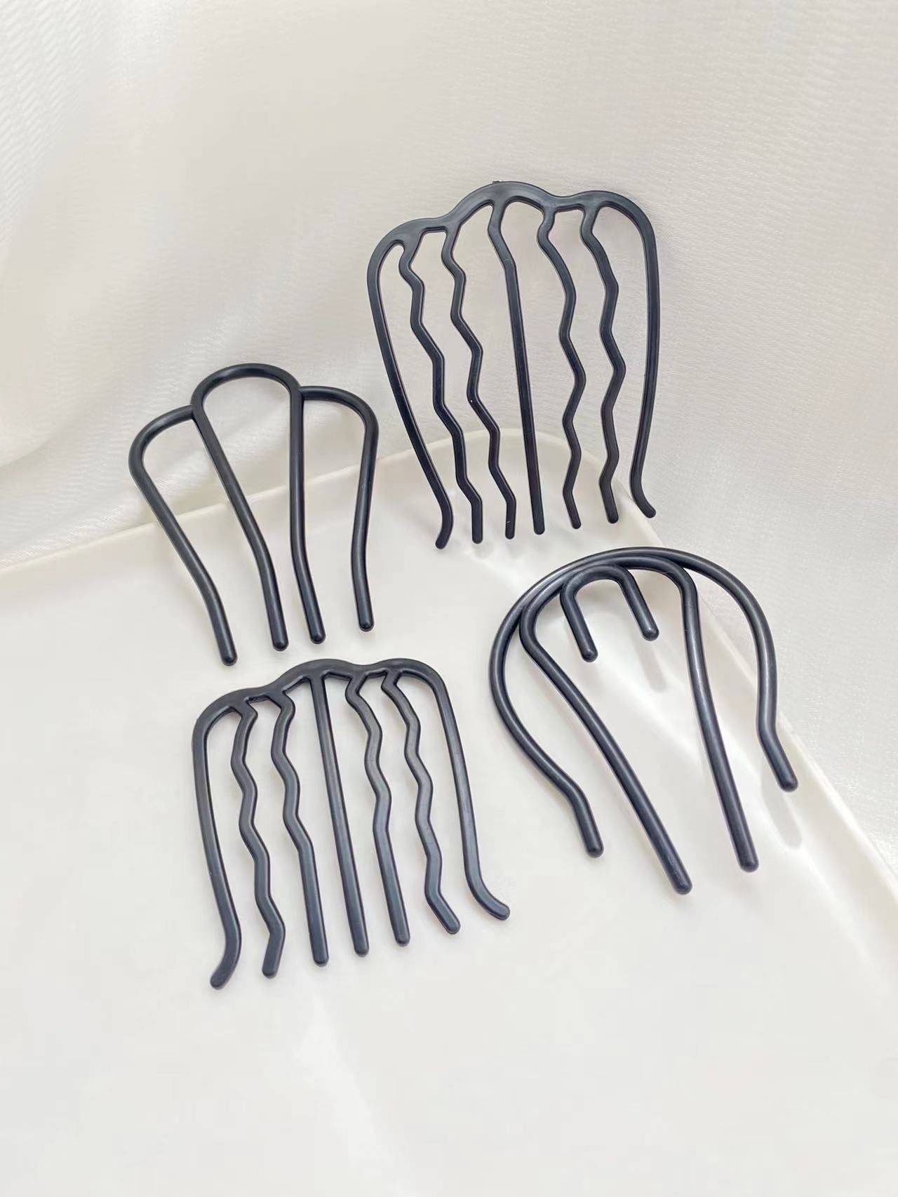 4 stuks zwarte haarkammen met  - Women Accessories Shop Design recensie en prijs