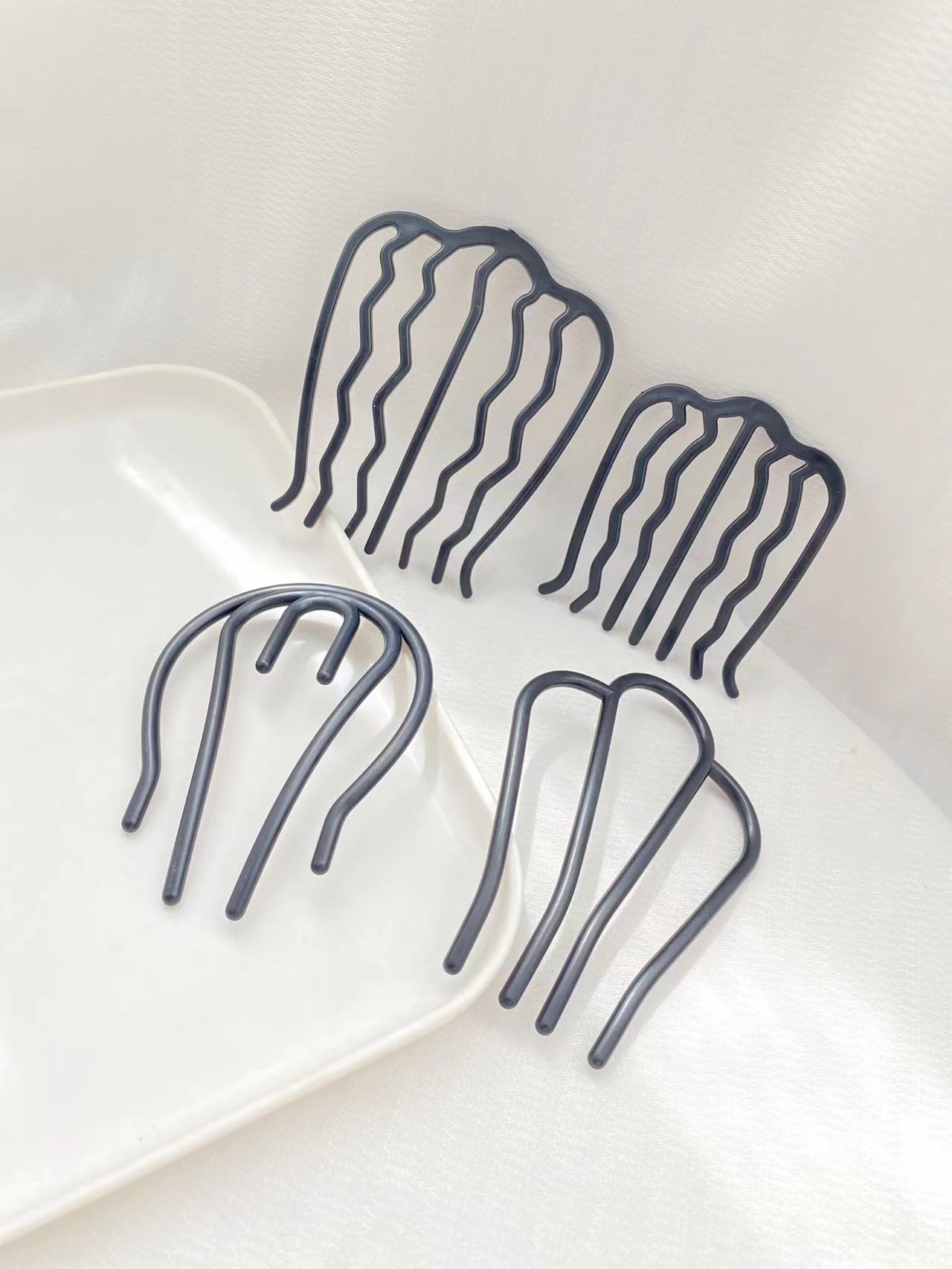 4 stuks zwarte haarkammen met  - Women Accessories Shop Design recensie en prijs