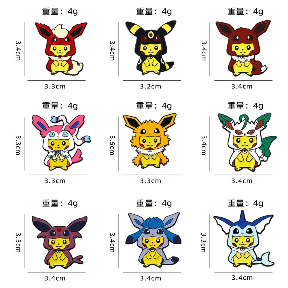 9 Stuks Anime Pokemon Reverssp - Women'S Accessories Jewelry Sale recensie en prijs