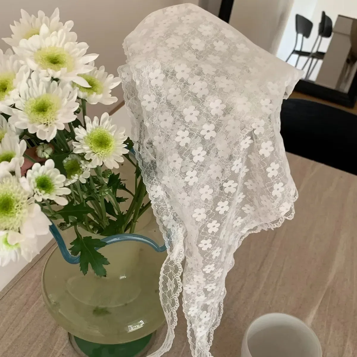 Elegante kanten sjaal voor dam - Women Accessories Shop Design recensie en prijs