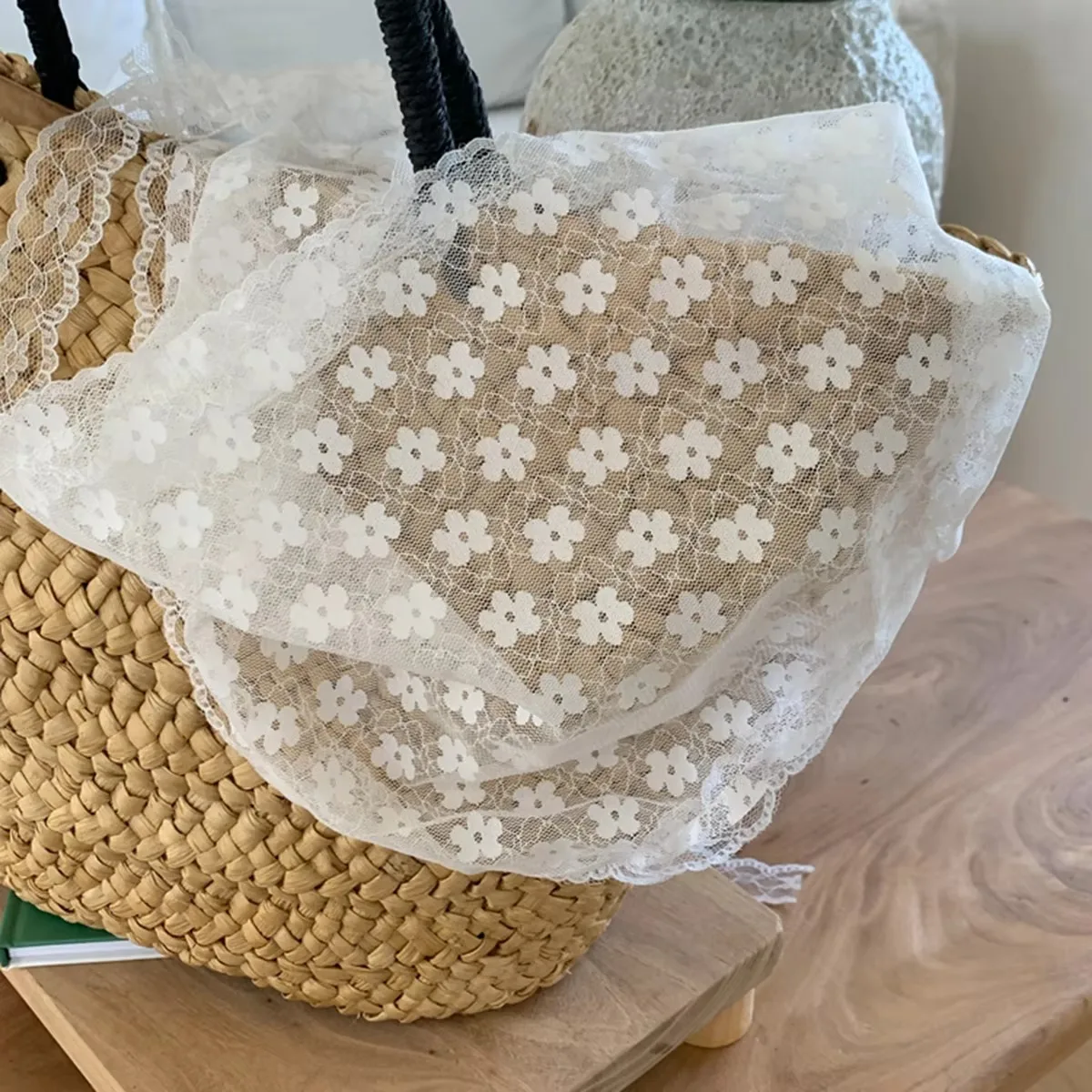 Elegante kanten sjaal voor dam - Women Accessories Shop Design recensie en prijs