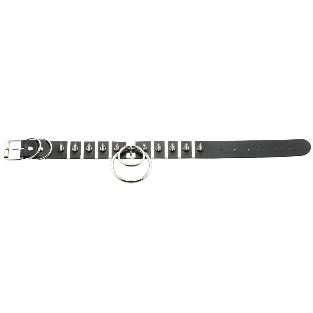 Grote Spikes Choker Lederen Kr - Women'S Emo Accessories recensie en prijs