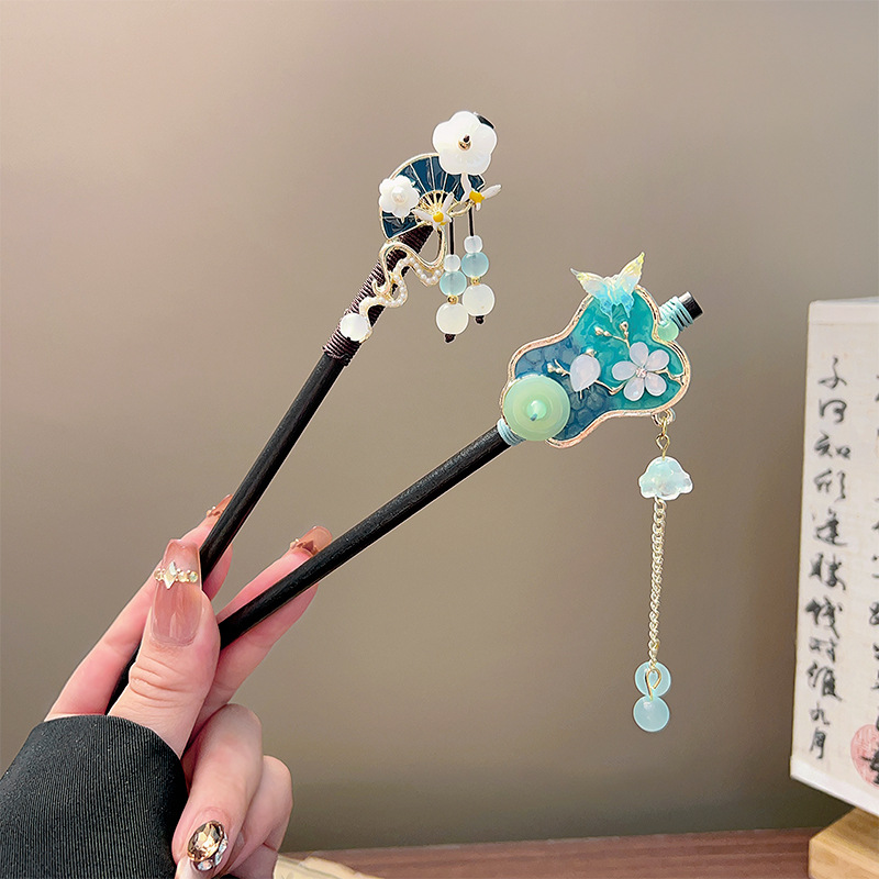 Klassieke kwastje haarstokje z - Hair Fork Stick recensie en prijs