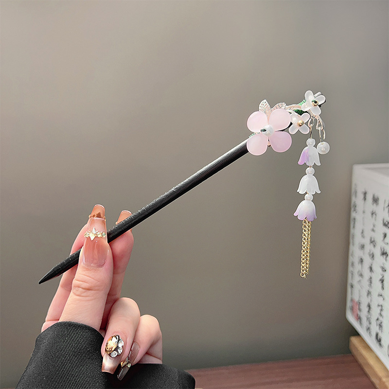 Klassieke kwastje haarstokje z - Hair Fork Stick recensie en prijs