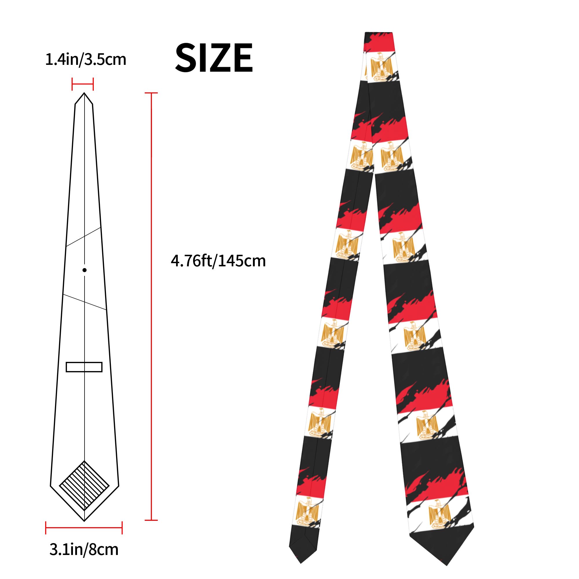 Egypte Egyptische vlag stropda - Women Accessories In Egypt recensie en prijs