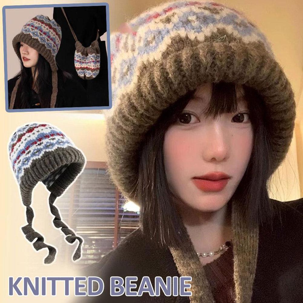 Warme gebreide muts muts winte - Women Accessories Shop Design recensie en prijs