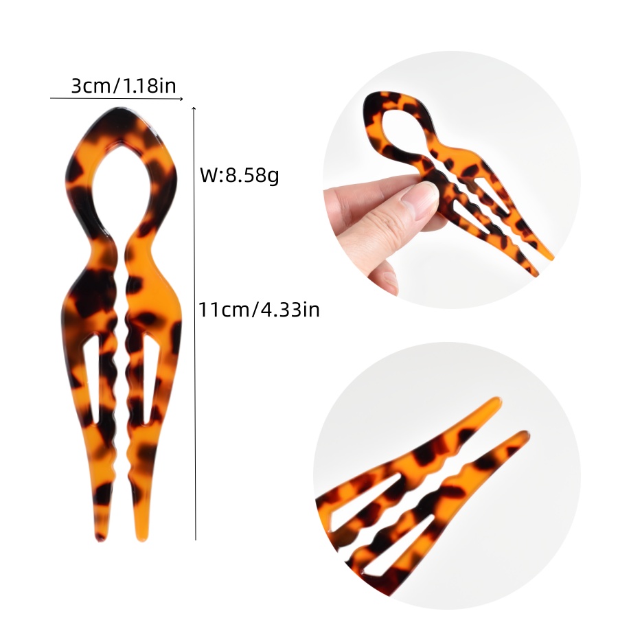 1 stuk Acryl Visstaart U-vormi - Hair Fork Stick recensie en prijs