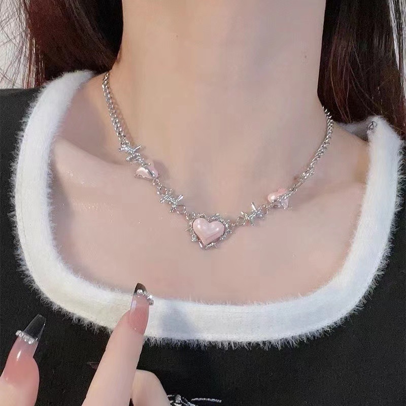 Vintage Y 2K Roze Pin Kraal Ch - Women'S Emo Accessories recensie en prijs