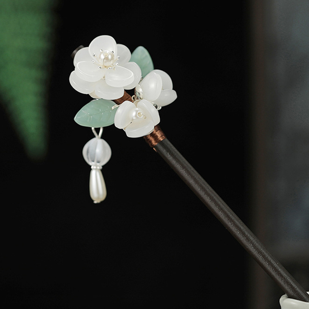 Retro Bloem Haarspeld Met Pare - Hair Fork Stick recensie en prijs